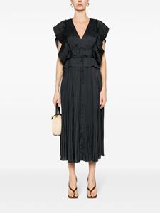 ullajohnson Ulla Johnson Geplooide midi-jurk - Zwart