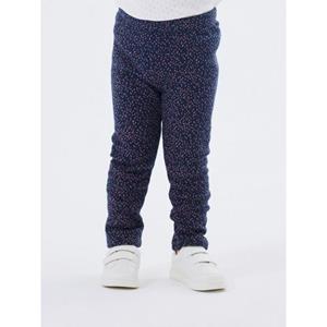 name it Fleece Legging Donker Saffier Stippen