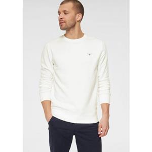 Gant Sweatshirt Original C-Neck Sweat met ribboord onderlangs en aan de mouwen