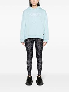 Versace Hoodie met geborduurd logo - Blauw