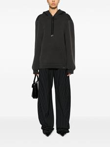Courrèges Katoenen hoodie met geborduurd logo - Grijs