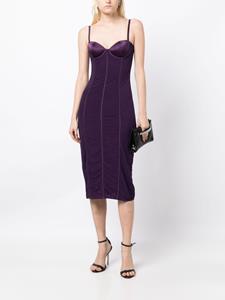 fleurdumal Fleur Du Mal Mesh bustier jurk - Paars