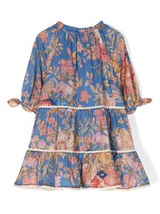 zimmermannkids ZIMMERMANN Kids Mini-jurk met bloemenprint - Blauw