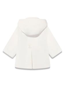 Sarah Louise panelled hooded buttoned coat - Wit
