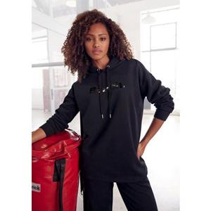 Bench. Loungewear Hoodie "-Kapuzensweatshirt", mit glänzendem Logodruck, Loungewear, Loungeanzug