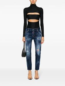 DSQUARED2 Gerafelde skinny jeans - Blauw