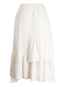 toutacoup tout a coup Midi-rok met A-lijn - Beige