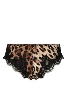 dolce&gabbana Dolce & Gabbana Slip met luipaardprint - Beige