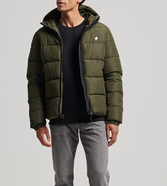 Superdry Hooded Sports Puffer Jas Heren