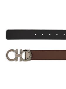 Ferragamo Riem met Gancini-gesp - Bruin