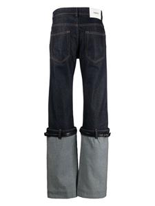 Coperni Hybrid belted-leg jeans - Blauw