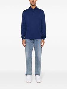 Zanone Katoenen poloshirt - Blauw