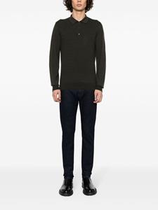 Corneliani virgin wool polo shirt - Groen