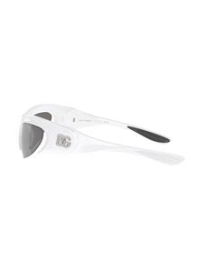 dolce&gabbanaeyewear Dolce & Gabbana Eyewear Zonnebril met schild montuur - Wit
