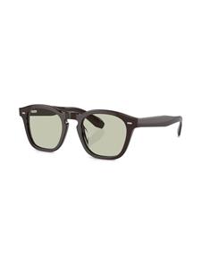 oliverpeoples Oliver Peoples Zonnebril met rond montuur - Bruin
