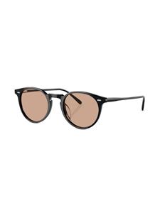 oliverpeoples Oliver Peoples N.02 zonnebril met rond montuur - Zwart
