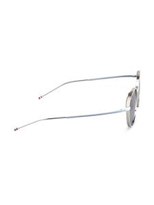 thombrowneeyewear Thom Browne Eyewear Zonnebril met rond montuur - Zilver