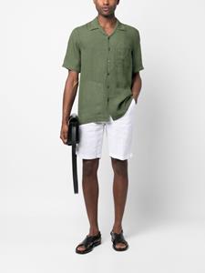 120%lino 120% Lino Linnen bermuda shorts - Wit