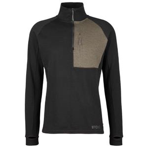 Stoic  Merino260 StadjanSt. Zip Pullover - Merinotrui, zwart