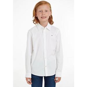 Tommy Hilfiger Overhemd met lange mouwen SOLID STRETCH POPLIN SHIRT L/S voor jongens