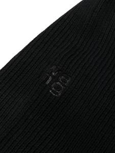 alexanderwang Alexander Wang Bivakmuts met geborduurd logo - Zwart