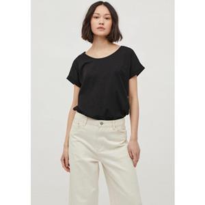 Vila Clothes Vila Kleding Zwarte Katoenen T-shirt