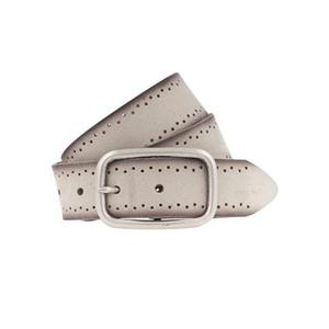 MUSTANG Leren riem Robuust, generfd rundleer met perforatie