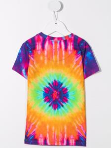 philipppleinjunior Philipp Plein Junior T-shirt met tie-dye print - Paars