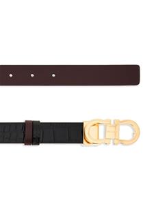 Ferragamo Leren riem - Zwart