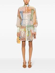 Zimmermann Matchmaker Lantern bandana-print minidress - Beige