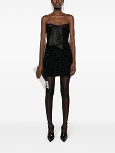 Balmain Tweekleurige mini-jurk - Zwart