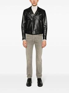 tomford TOM FORD Slim-fit jeans met logopatch - Groen