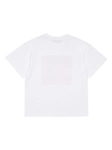 max&co.kids MAX&Co. Kids Katoenen T-shirt met logoprint - Wit