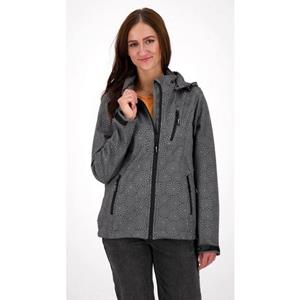 DEPROC Active Softshell-jack SHELBY PEAK DC licht softshell-jack met all-over-print en afneembare capuchon