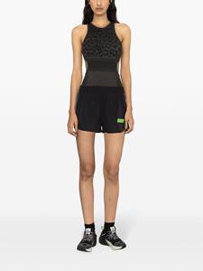 GANNI Tanktop met jacquard en uitgesneden details - Zwart