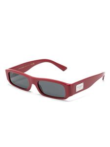 dolce&gabbanakids Dolce & Gabbana Kids Zonnebril met rechthoekig montuur - Rood