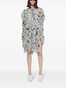 stellamccartney Stella McCartney Zijden rok met print - Blauw