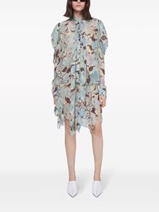 Stella McCartney Zijden rok met print - Blauw