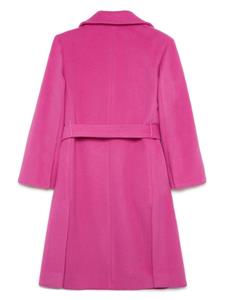 Trenchcoat met ceintuur en gekerfde kraag - Roze