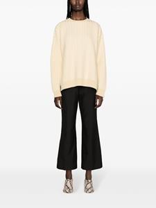 Jil Sander flared-leg tailored trousers - Zwart