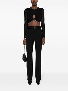 helmutlang Helmut Lang Bootcut pantalon met vlakken - Zwart