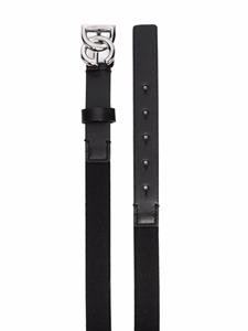 Dolce & Gabbana Kids Riem met logogesp - Zwart