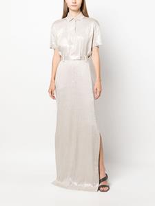 brunellocucinelli Brunello Cucinelli Maxi-rok verfraaid met pailletten - Beige