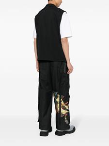 Maharishi Straight broek met borduurwerk - Zwart
