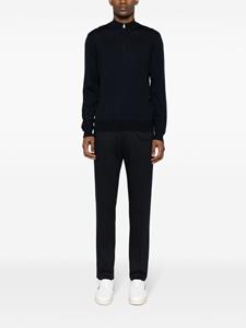 Corneliani jersey straight-leg trousers - Blauw