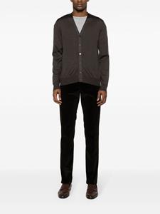 Corneliani Ribfluwelen straight broek - Bruin