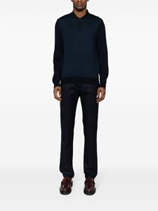 Corneliani Fijngebreid poloshirt - Blauw