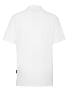 philippplein Philipp Plein Poloshirt met doodskopprint - Wit