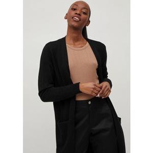 Vila Clothes Vila Kleding Zwarte Nylon Cardigan