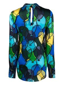 Alessandro enriquez Satijnen blouse - Blauw